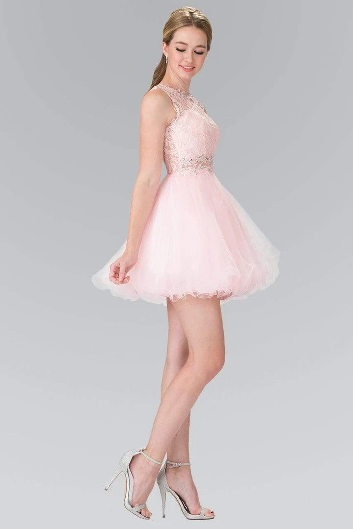 Elizabeth K - GS1427 Sleeveless Lace Bodice Short Dress 9 Elizabeth K - GS1427 Sleeveless Lace Bodice Short Dress