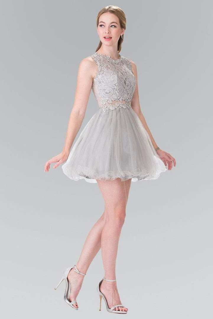 Elizabeth K - GS1427 Sleeveless Lace Bodice Short Dress 11 Elizabeth K - GS1427 Sleeveless Lace Bodice Short Dress