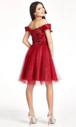 Elizabeth K GS1978 - Sweetheart Glitter Cocktail Dress