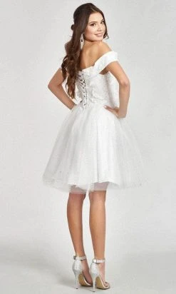 Elizabeth K GS1978 - Sweetheart Glitter Cocktail Dress