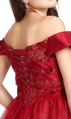 Elizabeth K GS1978 - Sweetheart Glitter Cocktail Dress