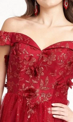 Elizabeth K GS1978 - Sweetheart Glitter Cocktail Dress