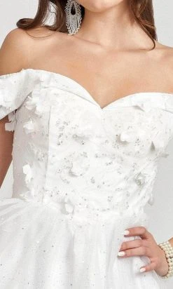 Elizabeth K GS1978 - Sweetheart Glitter Cocktail Dress