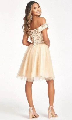 Elizabeth K GS1978 - Sweetheart Glitter Cocktail Dress