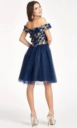 Elizabeth K GS1978 - Sweetheart Glitter Cocktail Dress