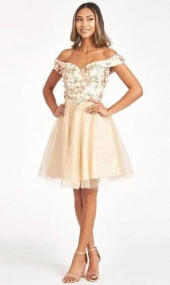 Elizabeth K GS1978 - Sweetheart Glitter Cocktail Dress