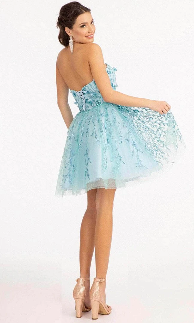 Elizabeth K GS1995 - Strapless Embellished Short Dress 8 Elizabeth K GS1995 - Strapless Embellished Short Dress