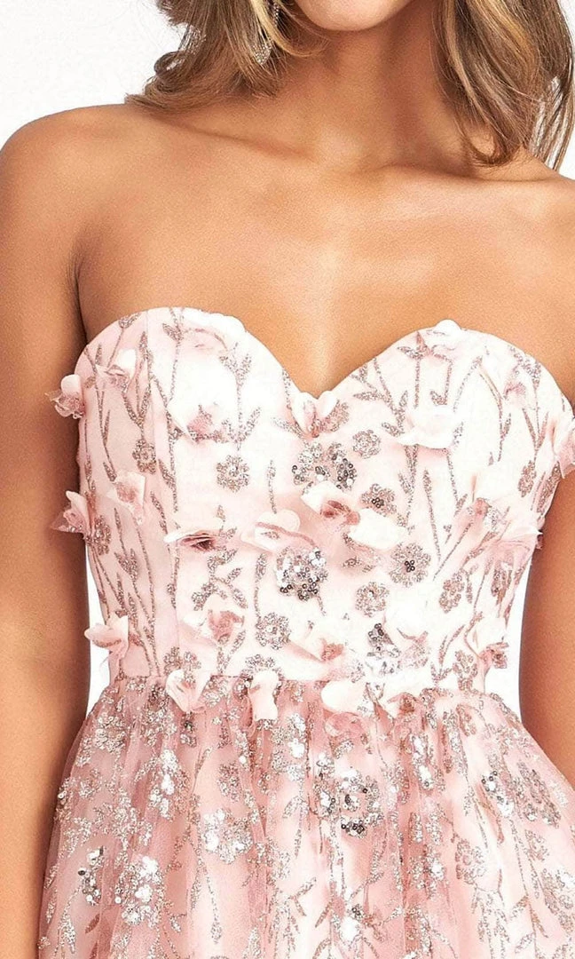 Elizabeth K GS1995 - Strapless Embellished Short Dress 5 Elizabeth K GS1995 - Strapless Embellished Short Dress