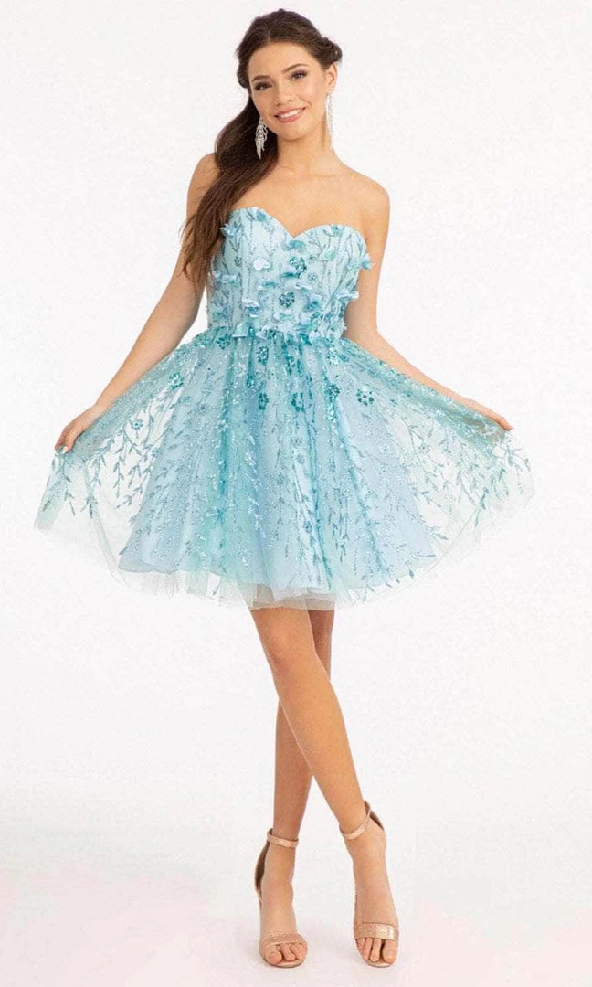 Elizabeth K GS1995 - Strapless Embellished Short Dress 7 Elizabeth K GS1995 - Strapless Embellished Short Dress