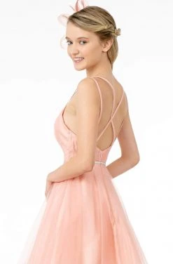 Elizabeth K - GS2866 Ruched V-Neck A-Line Cocktail Dress 13 Elizabeth K - GS2866 Ruched V-Neck A-Line Cocktail Dress