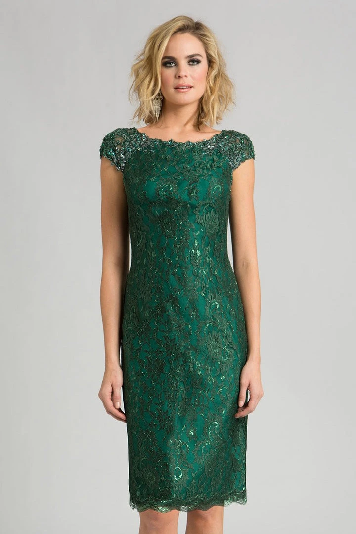 Feriani Couture - 18389S Beaded Floral Sheath Dress 3 Feriani Couture - 18389S Beaded Floral Sheath Dress