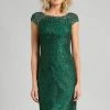 Feriani Couture 18389S Capsleeve Beaded Lace Sheath Dress 2 Feriani Couture 18389S Capsleeve Beaded Lace Sheath Dress