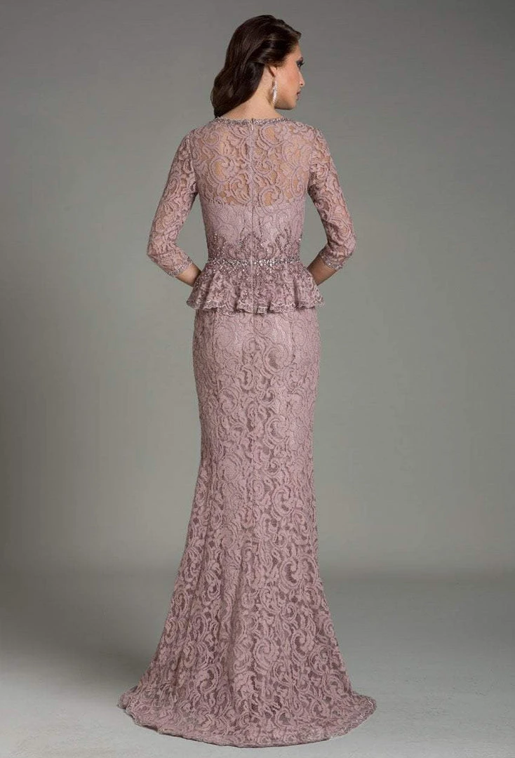 Feriani Couture - 18512 Peplum Lace Evening Gown 5 Feriani Couture - 18512 Peplum Lace Evening Gown