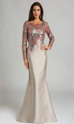 Feriani Couture - 18606 Embellished Bateau Neck Mermaid Dress