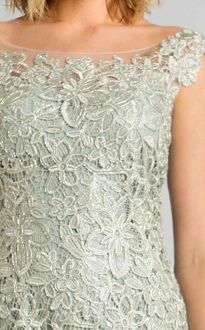 Feriani Couture - 18612 Floral Lace Cocktail Dress 4 Feriani Couture - 18612 Floral Lace Cocktail Dress