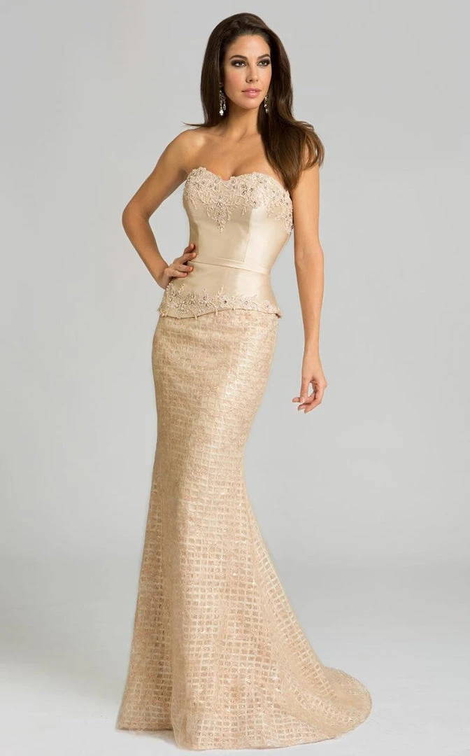 Feriani Couture - 18616 Strapless Embroidered Gown 3 Feriani Couture - 18616 Strapless Embroidered Gown