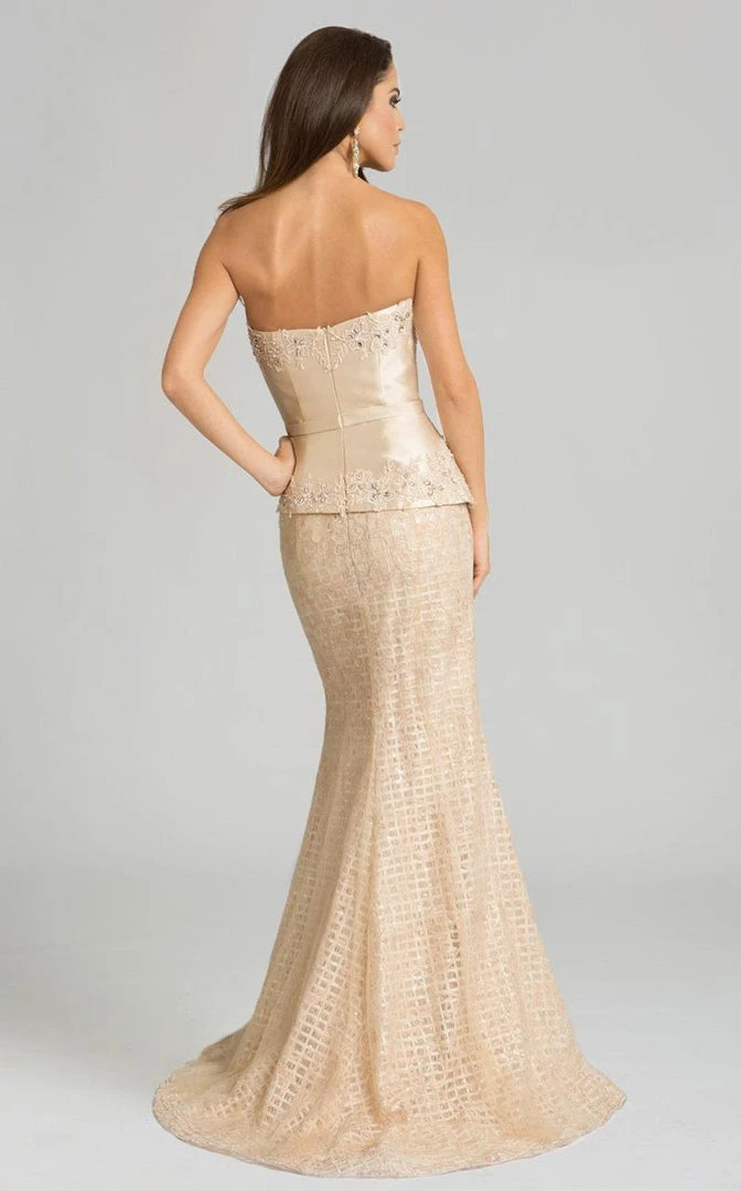 Feriani Couture - 18616 Strapless Embroidered Gown 4 Feriani Couture - 18616 Strapless Embroidered Gown