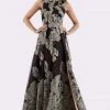 Feriani Couture - 18652 Appliqued Sleeveless Floral Overskirt Gown 1 Feriani Couture - 18652 Appliqued Sleeveless Floral Overskirt Gown