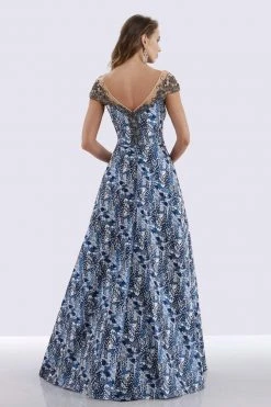 Feriani Couture - 18676 Embellished Floral Evening Dress