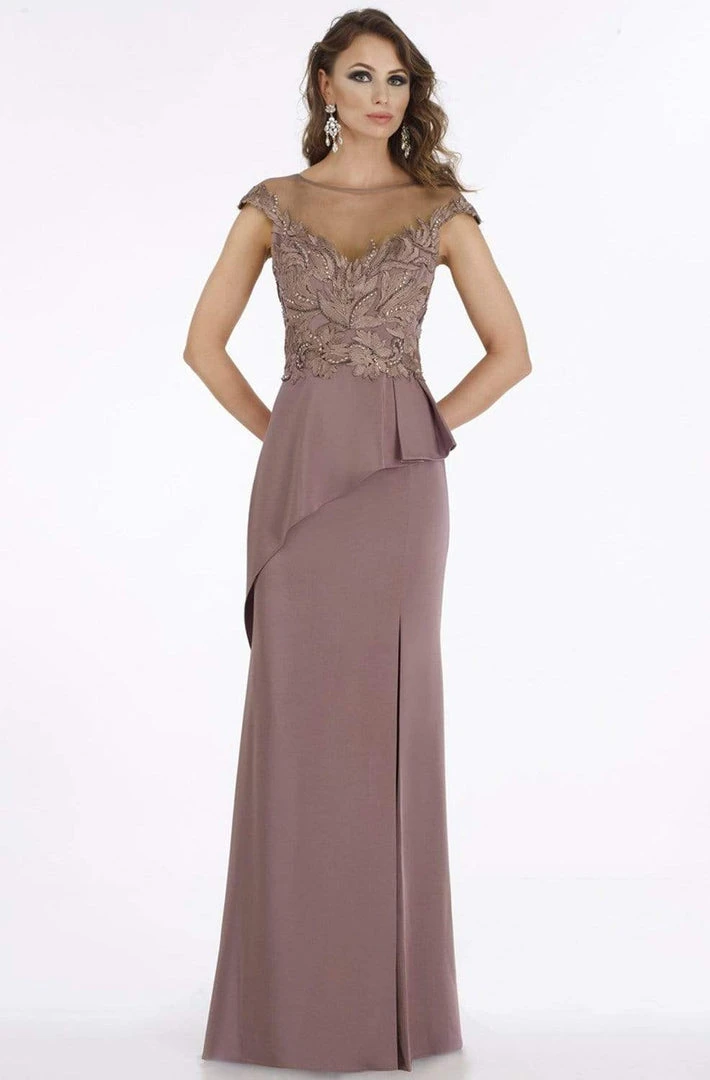 Feriani Couture - 18860 Embroidered Illusion Sheath Dress 3 Feriani Couture - 18860 Embroidered Illusion Sheath Dress