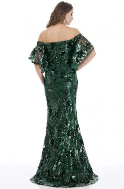 Feriani Couture - 18870 Sequin Embellished Off-Shoulder Dress