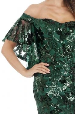 Feriani Couture - 18870 Sequin Embellished Off-Shoulder Dress 8 Feriani Couture - 18870 Sequin Embellished Off-Shoulder Dress