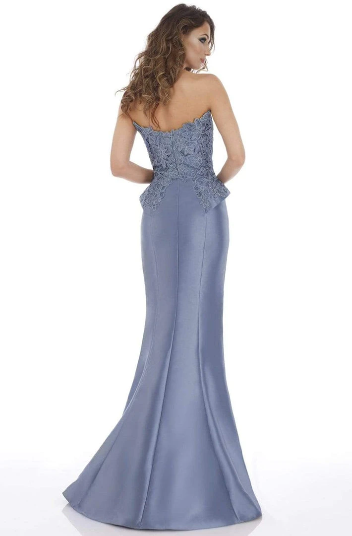 Feriani Couture - 18873 Strapless Embroidered Peplum Accent Gown 4 Feriani Couture - 18873 Strapless Embroidered Peplum Accent Gown