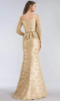Feriani Couture - 18965 Lace Off-Shoulder Trumpet Dress