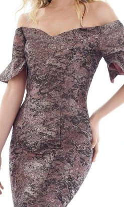 Feriani Couture - 20114 Off Shoulder Mermaid Dress With Train