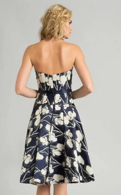 Feriani Couture - 26248 Strapless Floral Cocktail Dress