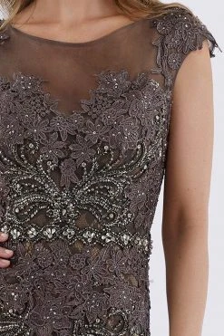 Feriani Couture - 26257 Illusion Bateau Neck Bedecked Gown 9 Feriani Couture - 26257 Illusion Bateau Neck Bedecked Gown