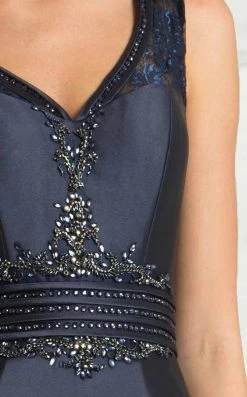 Feriani Couture Embellished V-neck Mermaid Dress 18611