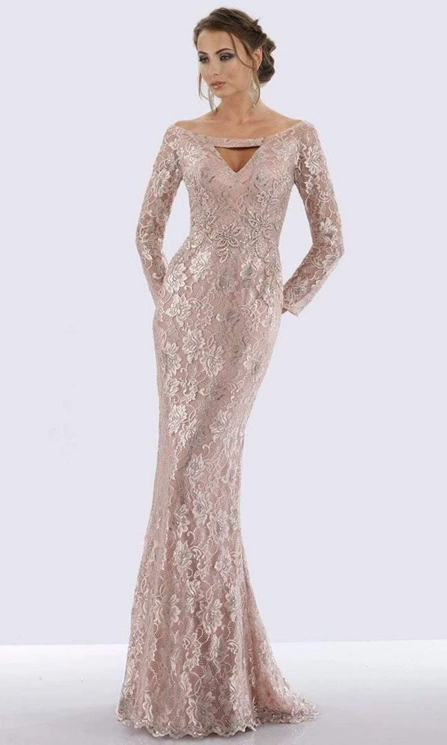 Feriani Couture - Floral Lace Off-Shoulder Dress 18727 3 Feriani Couture - Floral Lace Off-Shoulder Dress 18727