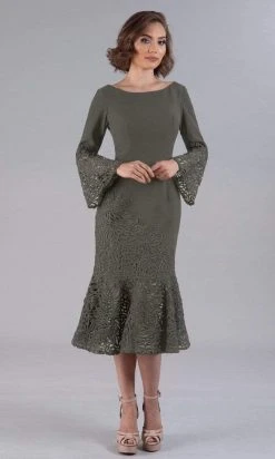 Gia Franco - 12054 Jewel Neck Mermaid Tea Length Dress 11 Gia Franco - 12054 Jewel Neck Mermaid Tea Length Dress