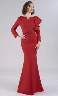 Gia Franco - 12058 Long Sleeve Formal Evening Gown