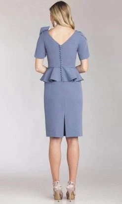 Gia Franco 12203 - Short Sleeve Sheath Formal Dress