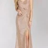 Gia Franco 12207 - V-Neck Bow Accent Evening Gown 1 Gia Franco 12207 - V-Neck Bow Accent Evening Gown