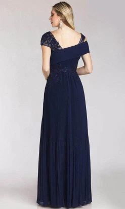 Gia Franco 12209 - Refined Cap Sleeved Evening Dress