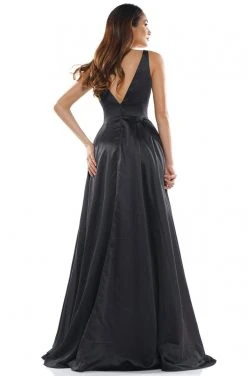 Colors Dress Glow Dress - G904 Deep V-Neck Satin A-Line Gown 15 Colors Dress Glow Dress - G904 Deep V-Neck Satin A-Line Gown