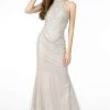 GLS By Gloria - GL1841 Embellished Halter Neck Trumpet Dress 1 GLS By Gloria - GL1841 Embellished Halter Neck Trumpet Dress