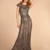 GLS By Gloria - GL2533 Jeweled Cap Sleeves Sheath Evening Gown 1 GLS By Gloria - GL2533 Jeweled Cap Sleeves Sheath Evening Gown