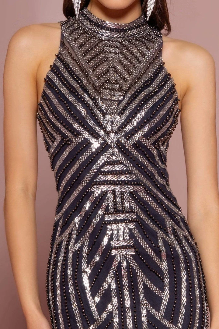 GLS By Gloria - GL2677 Embellished High Neck Trumpet Dress 5 GLS By Gloria - GL2677 Embellished High Neck Trumpet Dress