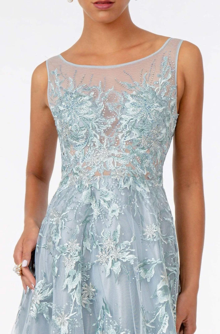 GLS By Gloria - GL2979 Embroidered Bateau A-Line Gown 5 GLS By Gloria - GL2979 Embroidered Bateau A-Line Gown