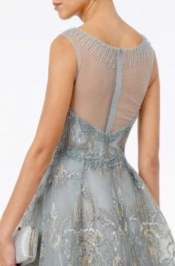 GLS By Gloria - GL2980 Embroidered Scoop Neck A-Line Dress 9 GLS By Gloria - GL2980 Embroidered Scoop Neck A-Line Dress