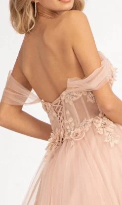 GLS By Gloria GL3007 - Illusion Plunging V-neck Long Gown 17 GLS By Gloria GL3007 - Illusion Plunging V-neck Long Gown