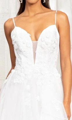 GLS By Gloria GL3013 - Sleeveless Plunging V-neck Wedding Gown 8 GLS By Gloria GL3013 - Sleeveless Plunging V-neck Wedding Gown