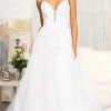 GLS By Gloria GL3013 - Sleeveless Plunging V-neck Wedding Gown 2 GLS By Gloria GL3013 - Sleeveless Plunging V-neck Wedding Gown