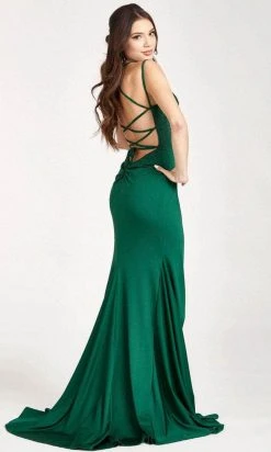 GLS By Gloria GL3036 - Sleeveless Beaded Jersey Evening Gown