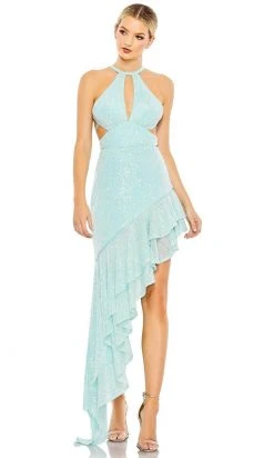 Ieena Duggal 11274 - Halter Cutout Asymmetric Evening Dress 11 Ieena Duggal 11274 - Halter Cutout Asymmetric Evening Dress