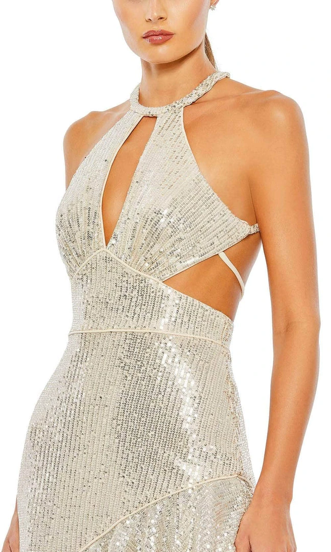 Ieena Duggal 11274 - Halter Cutout Asymmetric Evening Dress 5 Ieena Duggal 11274 - Halter Cutout Asymmetric Evening Dress